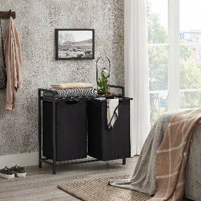 bac a linge double bac plante chambre lit couverture fenêtre