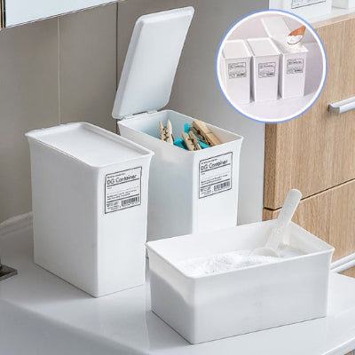 boite de rangement plastique différente taille couvercle amovible