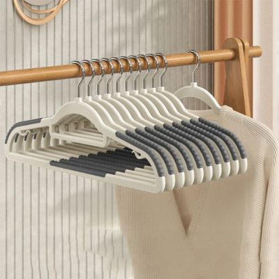 cintre anti-glisse velours anti-dérapant gris