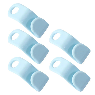 crochet cintre bleu double espace stockage dressing