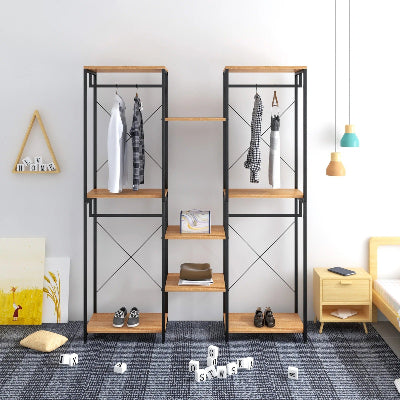 dressing penderie magnifique ouverte range vêtement facile