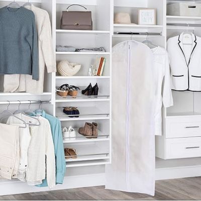housse vêtement blanc dressing penderie mariage cérémonie gala bal