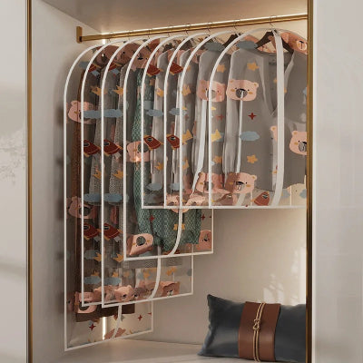 housse vetement penderie differente taille suspendu dressing