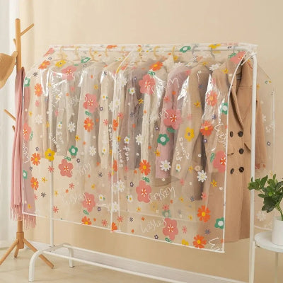 housses penderie vetements 180 cm motif fleur
