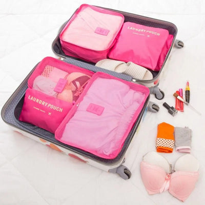 organisateur de valise rose boucle valise en un clin d'œil