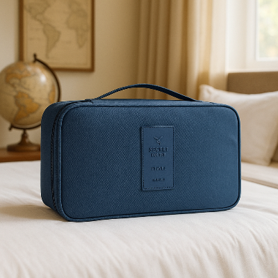 organisateur pour valise bleu marine
