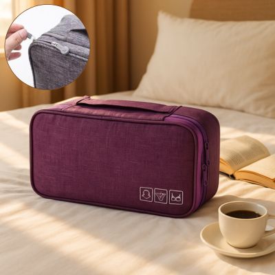 organisateur pour valise double zip rangement tissu plastique chambre