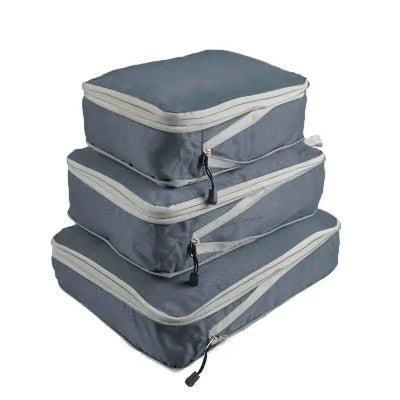organisateur pour valise gris compresse vêtement plus de place