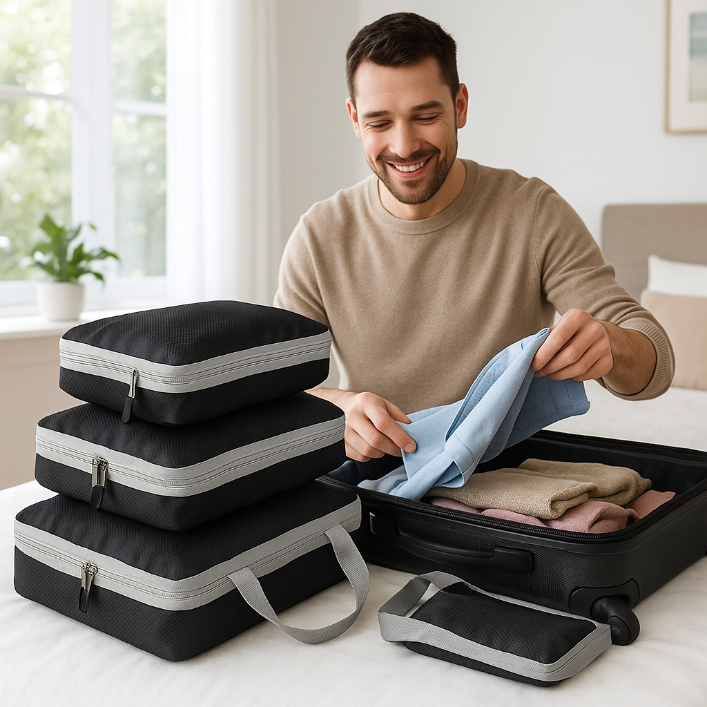 organisateur pour valise homme prépare valise range vêtement compact