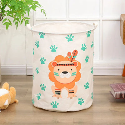 panier a linge enfant peluche livre chevet