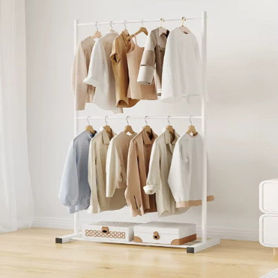 portant à vetement blanc 100 cm suspendu veste pull chemise