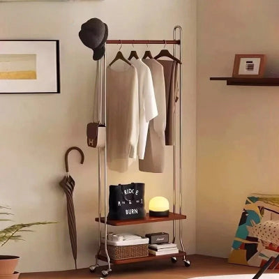 portant vetement roulette habit suspendu etagere boite sac