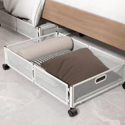 rangement sous lit idée rangement faciliter la vie