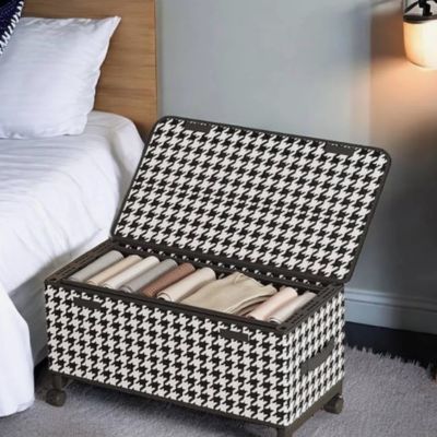 rangement sous lit idée rangement vêtements