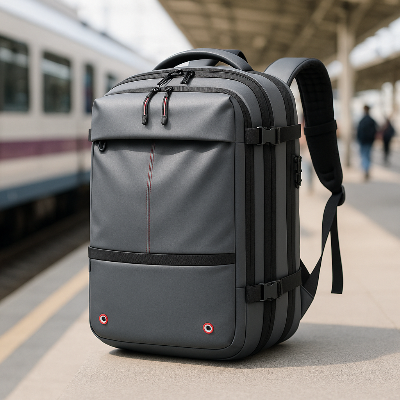 sac a dos voyage avion gare transport en commun
