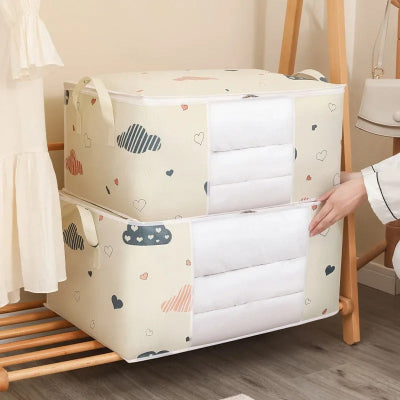 sac de rangement couette étagère portant vêtement femme empile couette