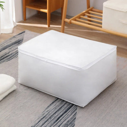 sac de rangement pour vĂȘtement blanc taille l