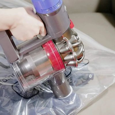 sac sous vide aspirateur retire air valve gain de place