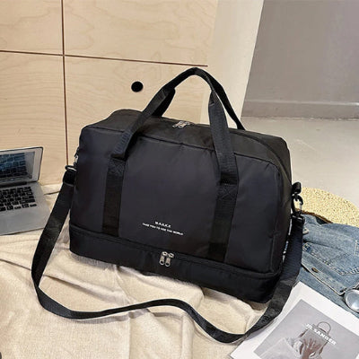 sac voyage noir ordinateur serviette veste jean magazine
