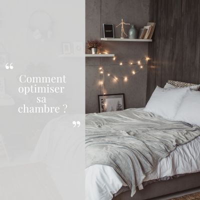 lit fait étagère cadre guirlande lumineuse