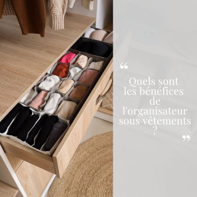 Quels sont les bénéfices de l'organisateur sous vêtements ?