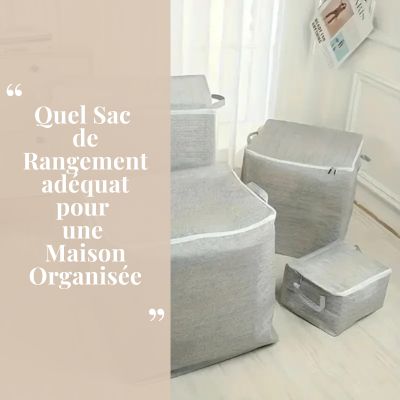 quel sac  de rangement  adéquat  pour  une  maison organisée