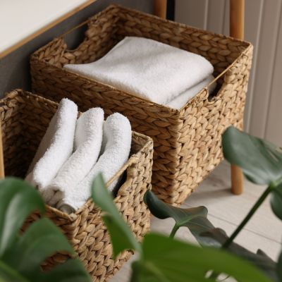 panier rangement simple pratique jonc de mer happiness rangement
