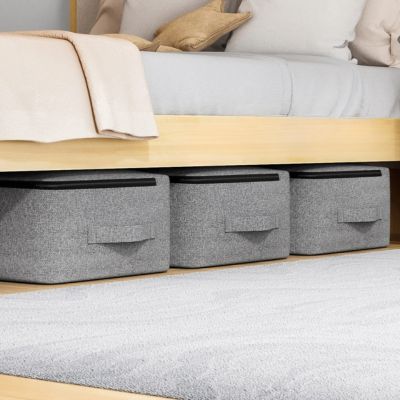 rangement sous lit gain de place protection stop poussière préserve humidité aussi