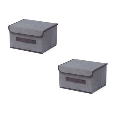 Boite de rangement lot de 2 boite taille S 16 x 25 x19 cm 