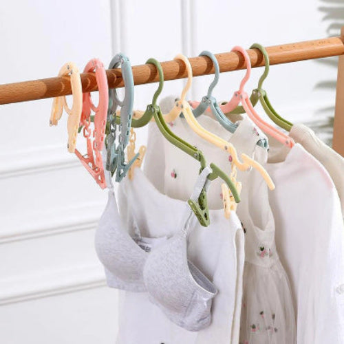 Cintre pliable avec clip pour accrocher chaussette pantalon serviette gant ceinture et autres accessoires de mode