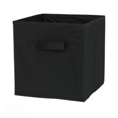 boite de rangement en tissu noir