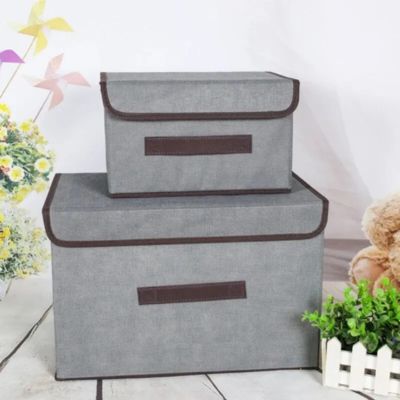 boite de rangement taille gris S et L finition soigné