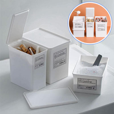 boite de rangement plastique blanc solide ne se deforme pas