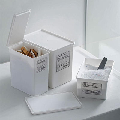 boîte de rangement plastique poudre de lavage épingle à linge couvercle amovible
