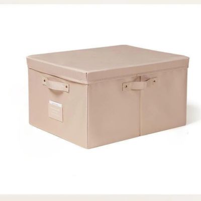 boite de rangement vetement marron
