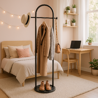 chambre lit bureau valet de chambre rangement linge