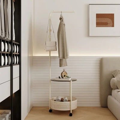 chevalet chambre blanc vetement suspendu lit dressing