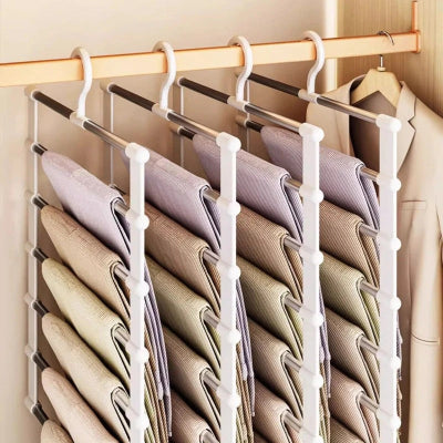 cintre à pantalon aligné penderie prend pas de place