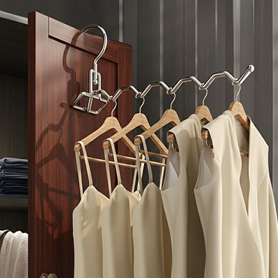 cintre accroche porte armoire gain de place vertical