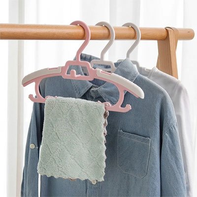 cintre enfant 3 crochets 2 pinces maintient vêtement portant vêtement