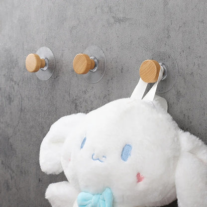 crochet mural adhésif en bois nounours accroche chambre