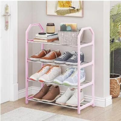 étagère à chaussures rose chambre fille