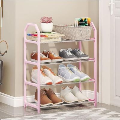 étagère a chaussures rose chrome chaussures livre boîte rangement
