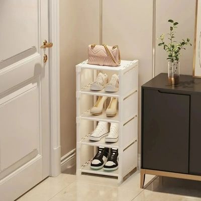 étagères a chaussures blanc 5 niveaux étagère tissu résistant imperméable