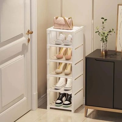 étagères à chaussures blanc 6 niveaux étagère réglable