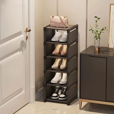 etageres a chaussures noir 6 niveaux
