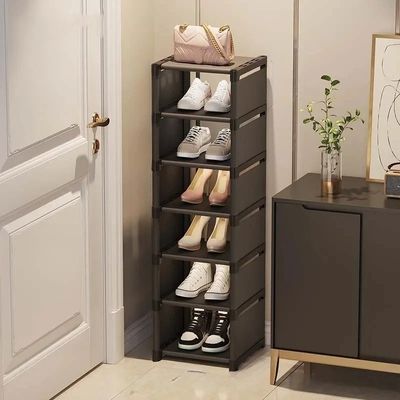 étagères a chaussures noir 7 niveaux