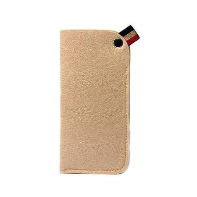 étui à lunette beige