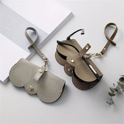 étui a lunettes polyvalent gris kaki