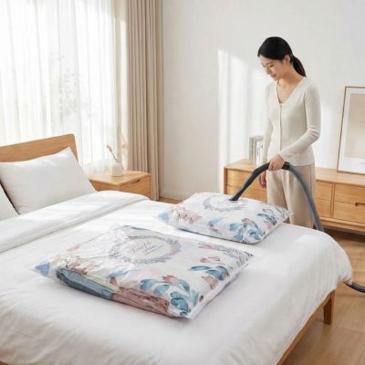 femme aspirateur sacs pour vêtements sous vide 